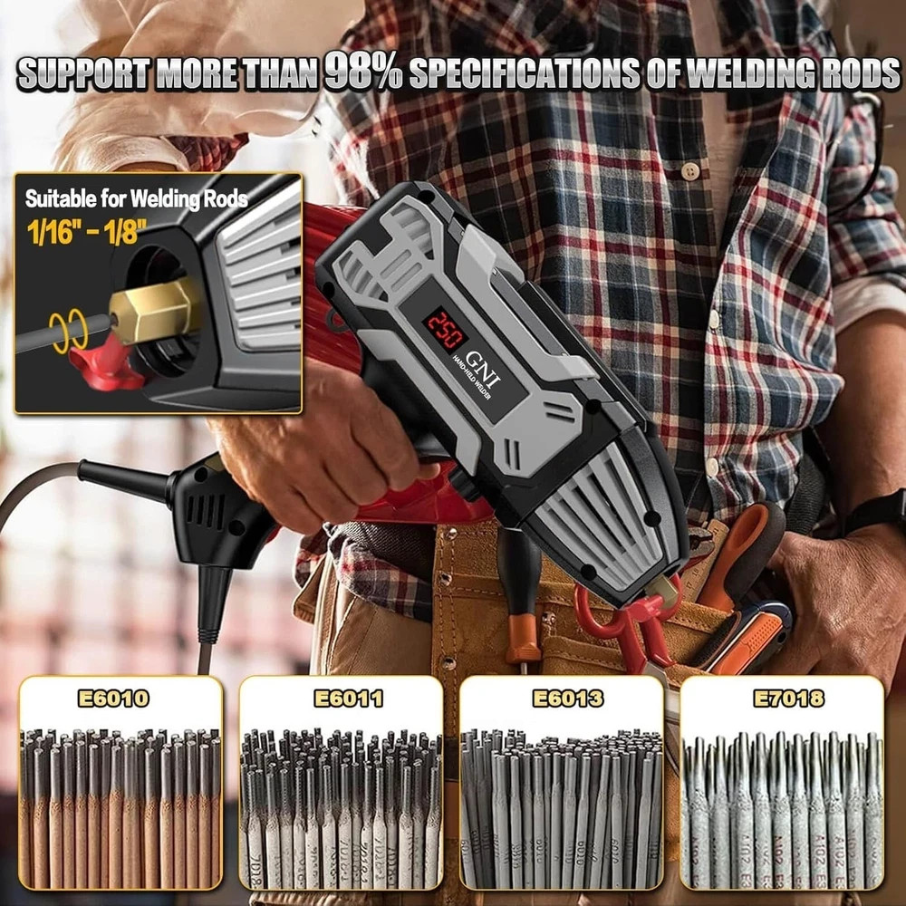 Saker Portable Electric Welding Machine 110V Handheld Welder with Toolbox 20 Rod