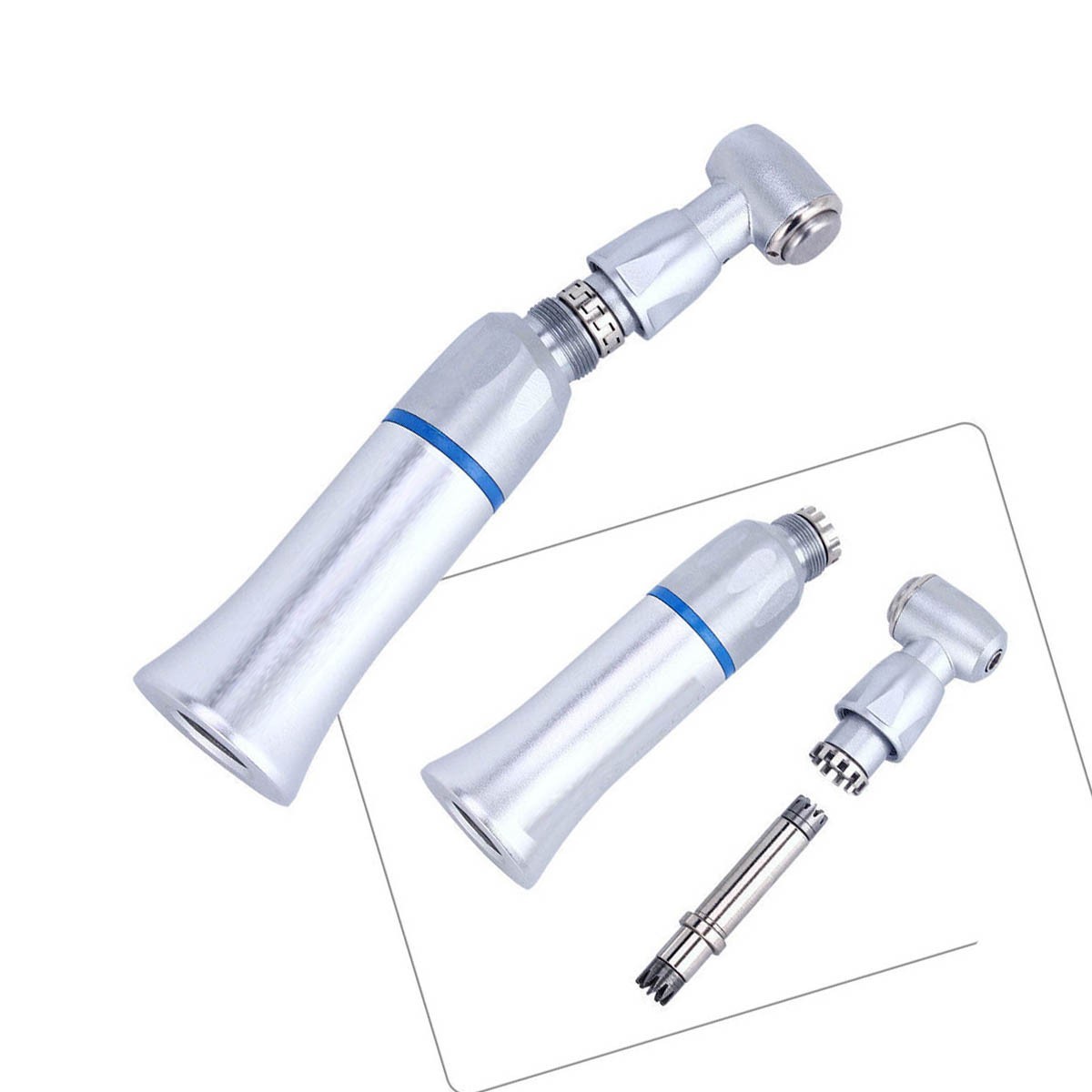 3PCS Dental Slow Low Speed Handpiece Contra Angle Push Button E-type