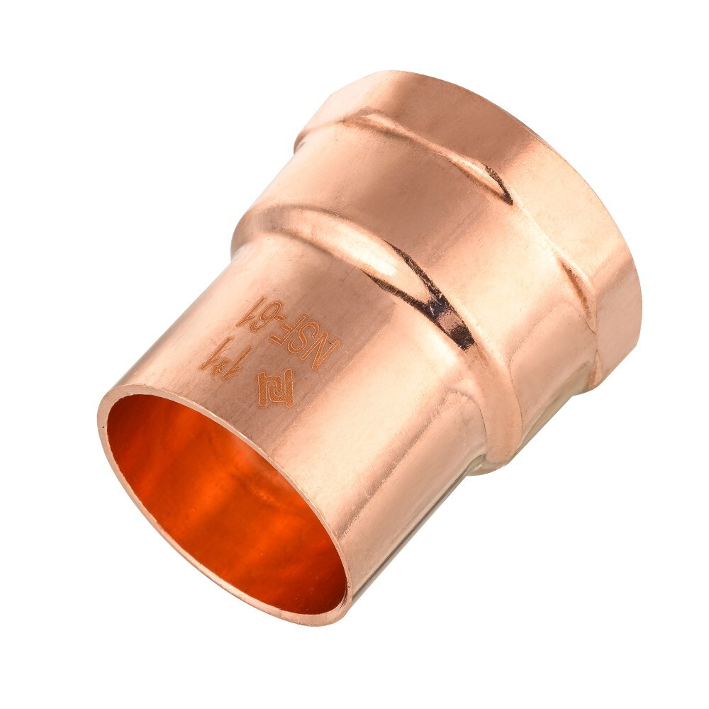 5 PCS EFIELD 1-inch C x 1-inch FNPT Copper Female Adapter Copper Fittings