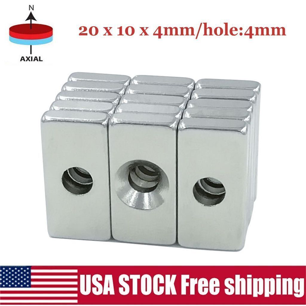 5/10/50pcs N35 Super Strong Block Square Rare Earth Neodymium Magnets 20x10x4mm