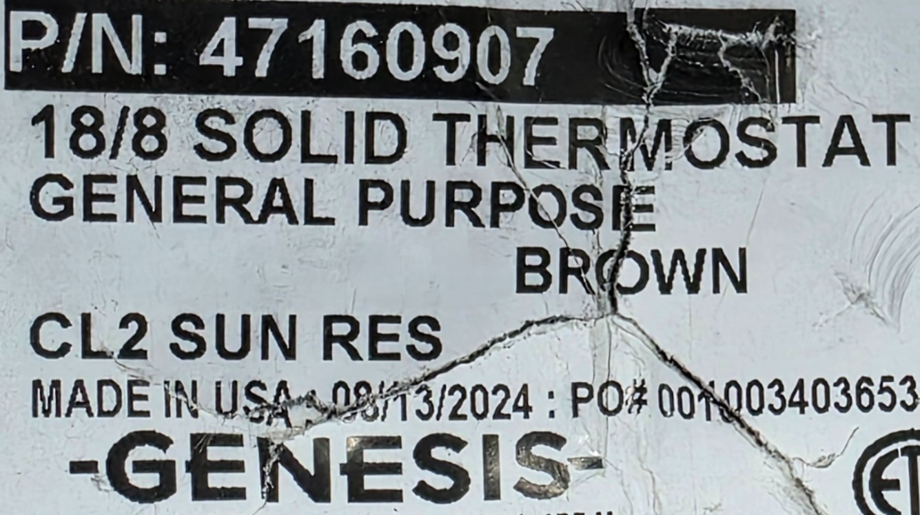 Southwire Genesis 4716 18/8C 18awg 8 Conductor Thermostat Cable Brown /50ft