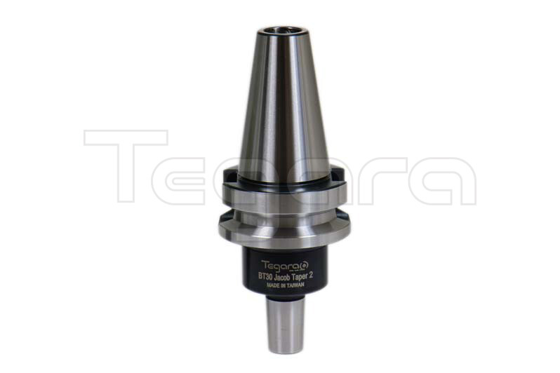 Tegara BT30 V-Flange Drill Chuck Adapter 2JT 45mm TIR .0002″ Taiwan New P[