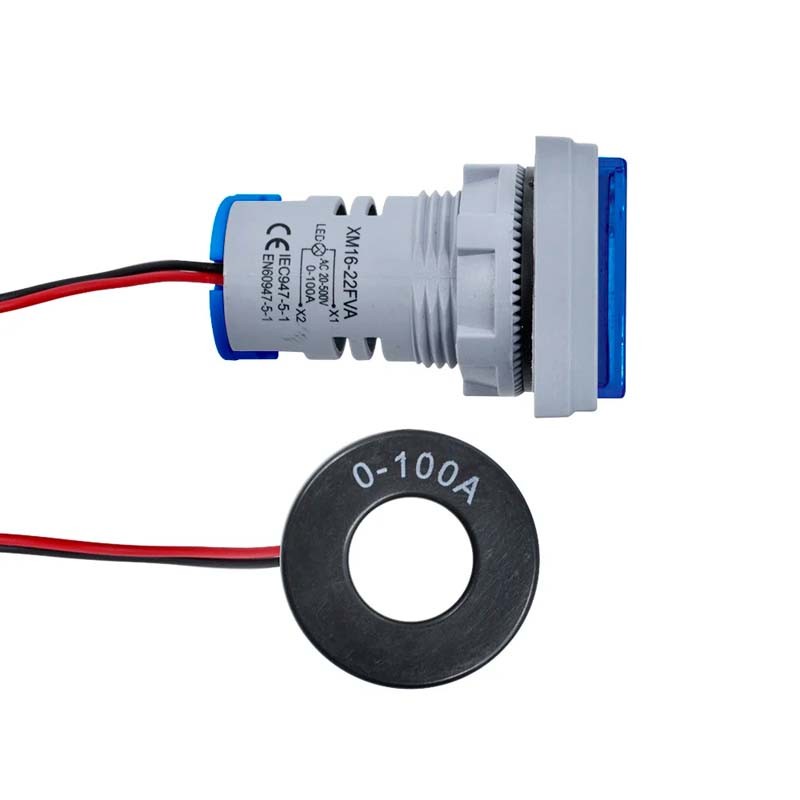 Lots of AC 60-500V 0-100A 22mm 3in1 Voltmeter Ammeter LED Digital Volt/AMP Meter