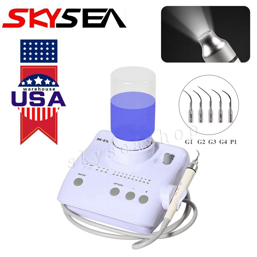 SKYSEA Dental Ultrasonic Piezo Scaler w/LED Handpiece 2 Bottles for EMS Cavitron