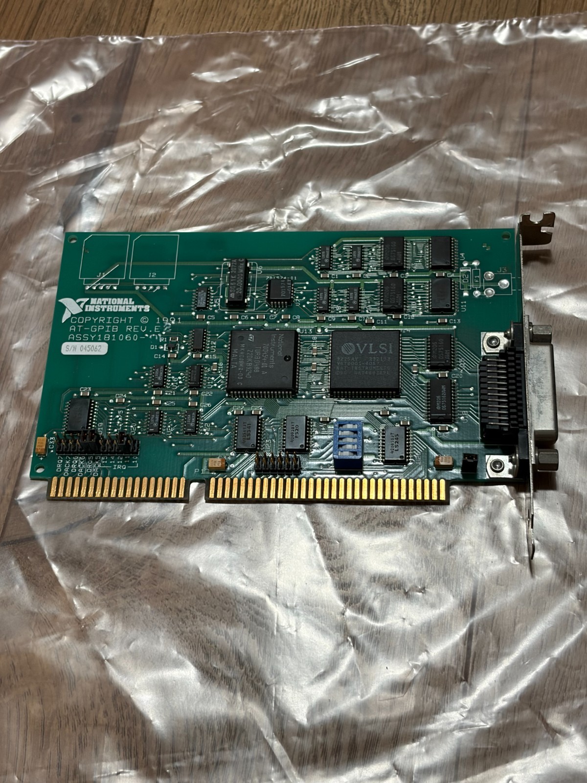 National Instruments AT-GPIB REV E ASSY 181060-01 ISA IEEE-488.2 Interface Card