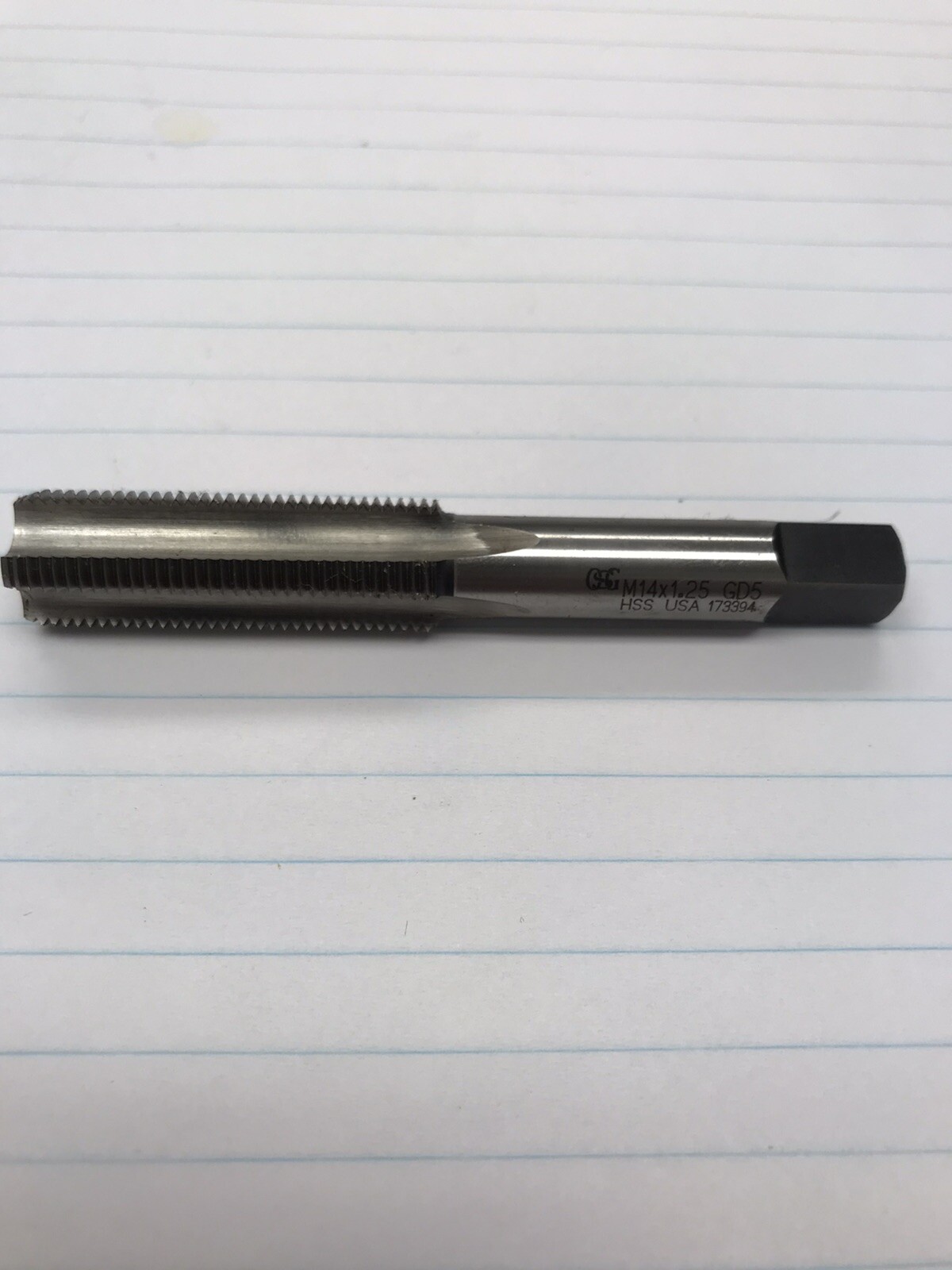 1 pc. M14 X 1.25 GD5 HS 4 FLUTE BOTTOM HAND TAP. USA (loc T14)