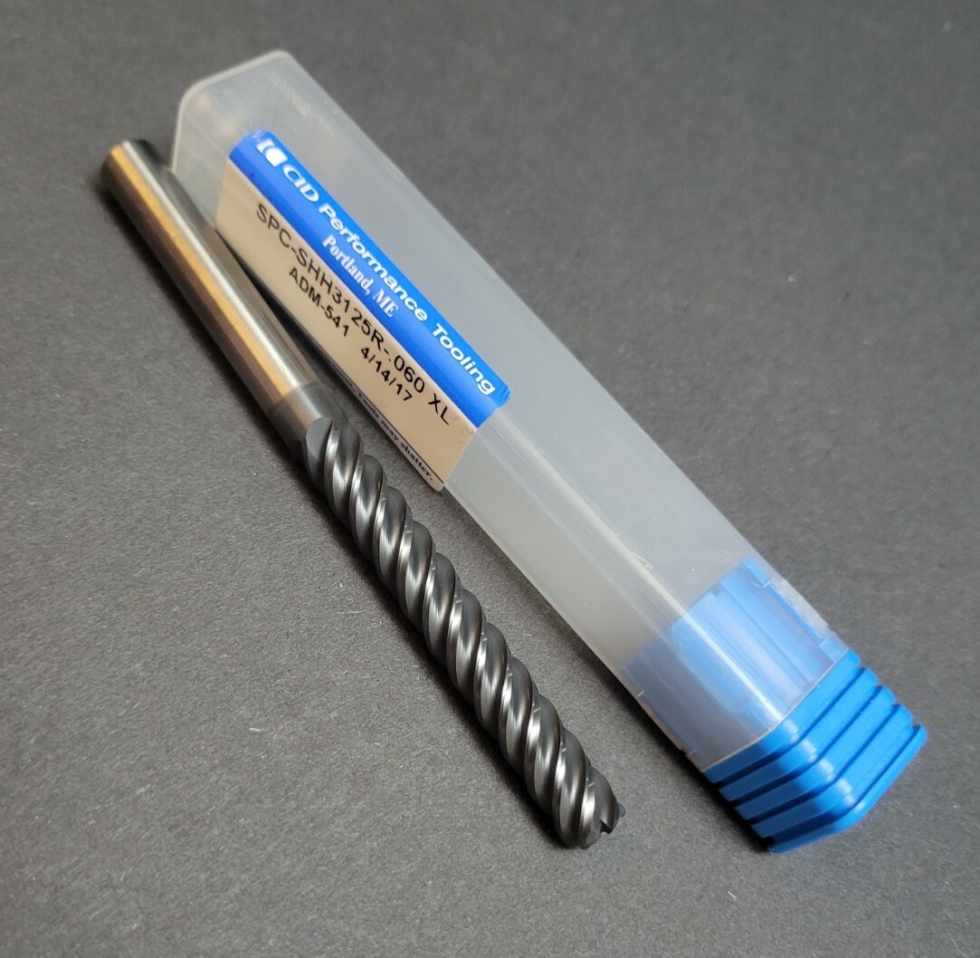 CID USA! 5/16″ Solid Carbide End Mill .06″ Corner Radius 4″ OAL 5-Fl Machinist