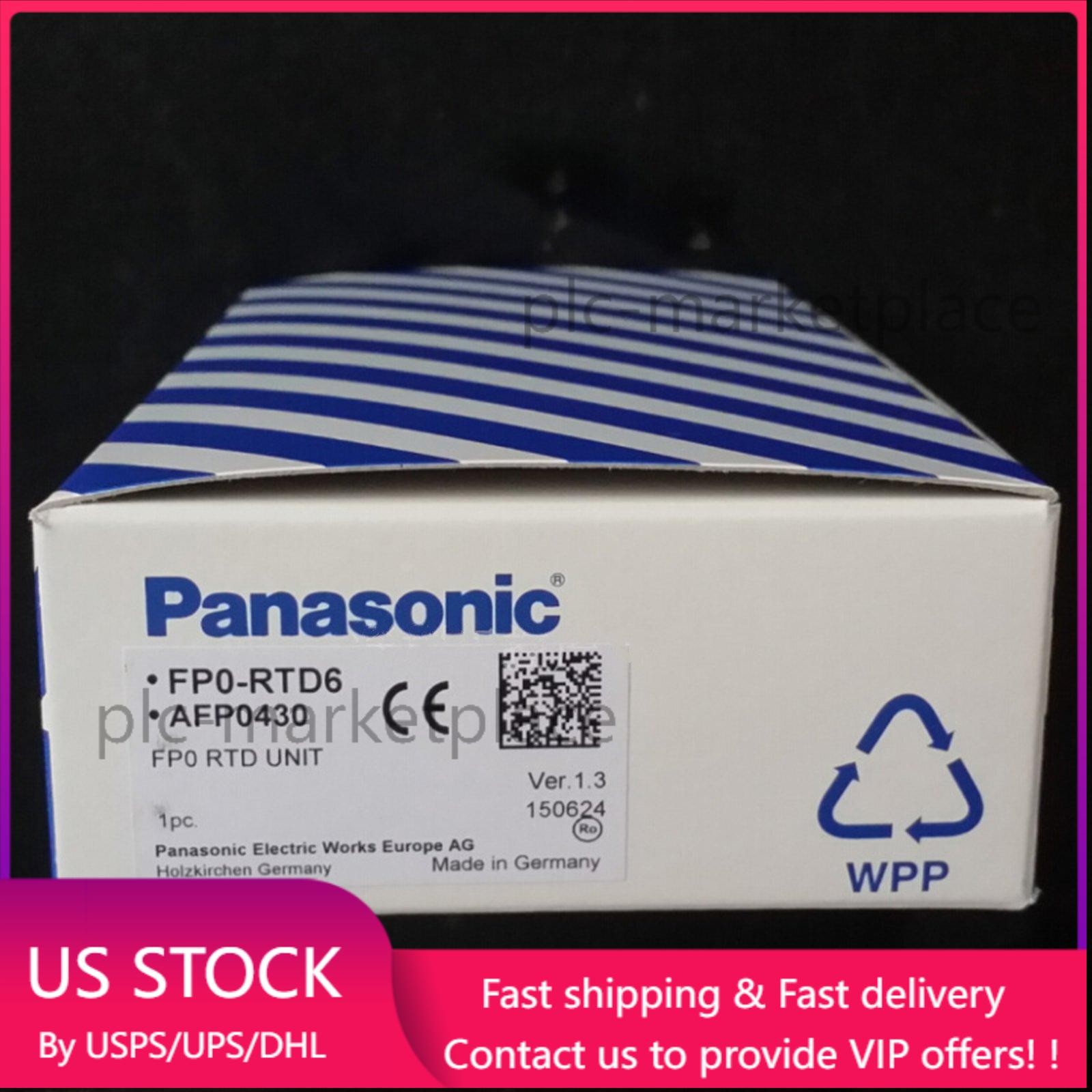 US Free TAX 1PC New Panasonic FP0-RTD6 AFP0430 FP0 RTD Unit Expedited Shipping