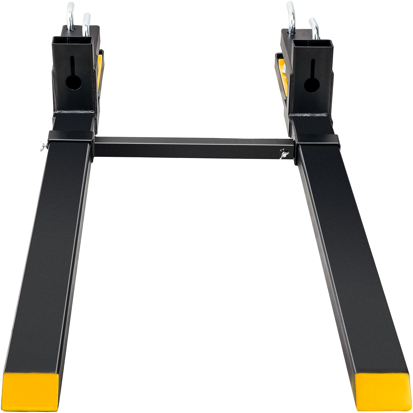 VEVOR Clamp on Pallet Forks 4000lbs Tractor Forks 60″ Adjustable Bucket Forks