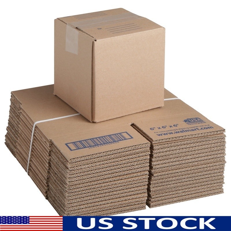 Small Shipping Boxes 6x6x6 100% Recycled Corrugated 30 Pack Eco-Friendly New