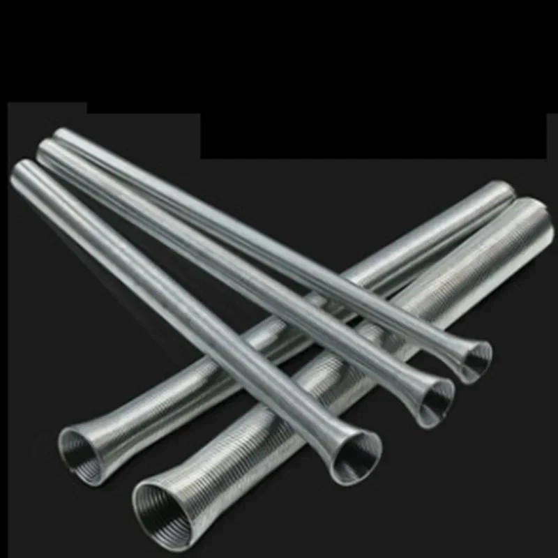 5pcs ≈21cm Spring Bending Tube Pipe Bender 1/4″ 5/16″ 3/8″ 1/2″ 5/8″ Silver Set