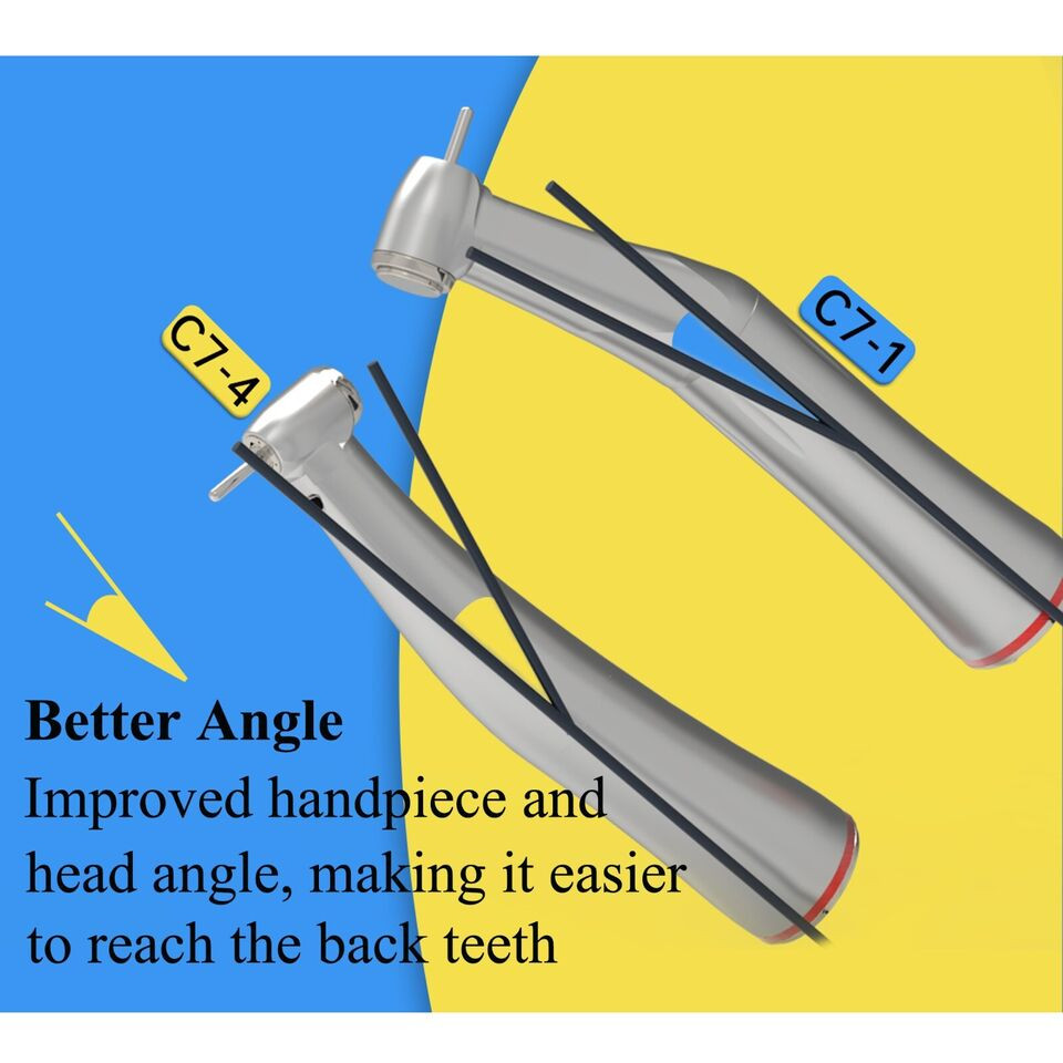 COXO Dental Electric Handpiece 1:5 Contra Angle Mini Head LED CX235C7-4 NSK Z85L