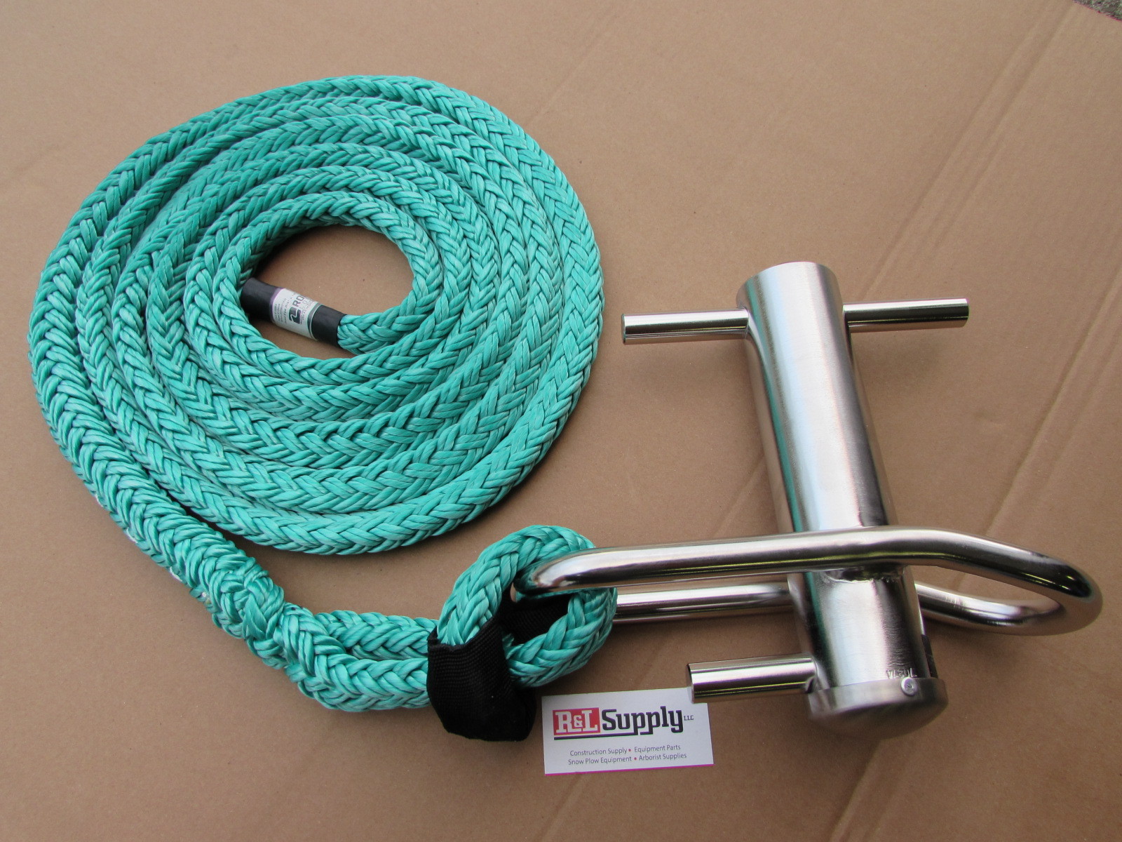 Large Stainless Steel Port A Wrap Lowering W/ 3/4″ X 16ft Eye Sling Arborist