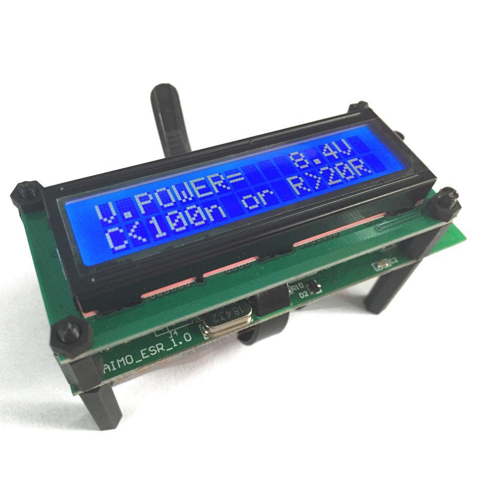 AideTek ESR01 LCR Tester Capacitance Equivalent Resistance Meter with test leads