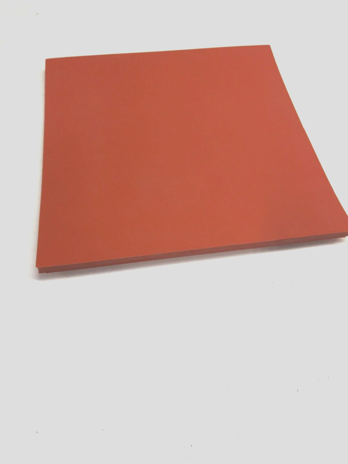 Silicone Rubber Solid Sheet 1/4” Thk x 6” x 6” Square US Hi-Temp 60 Duro