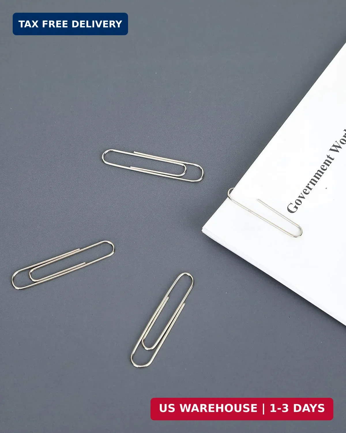 PAPERPAL Paperclips for Office School & Personal Use, Jumbo Smooth Paper Clip (2