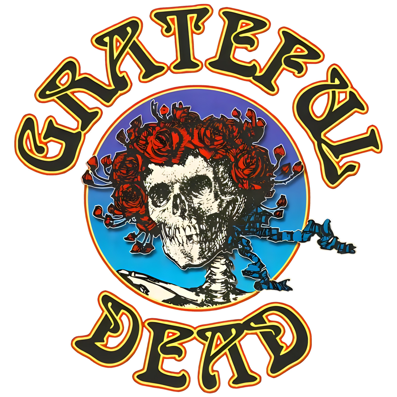 Sublimation Grateful Dead Roses Ready To Press Heat Transfer