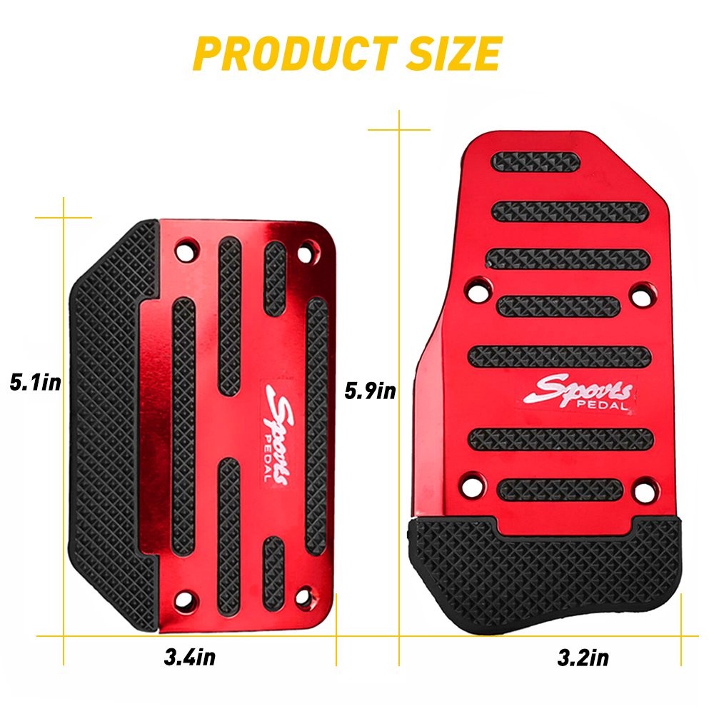 Universal Non-Slip Automatic Gas Brake Foot Pedal Pad Cover Car Accessories