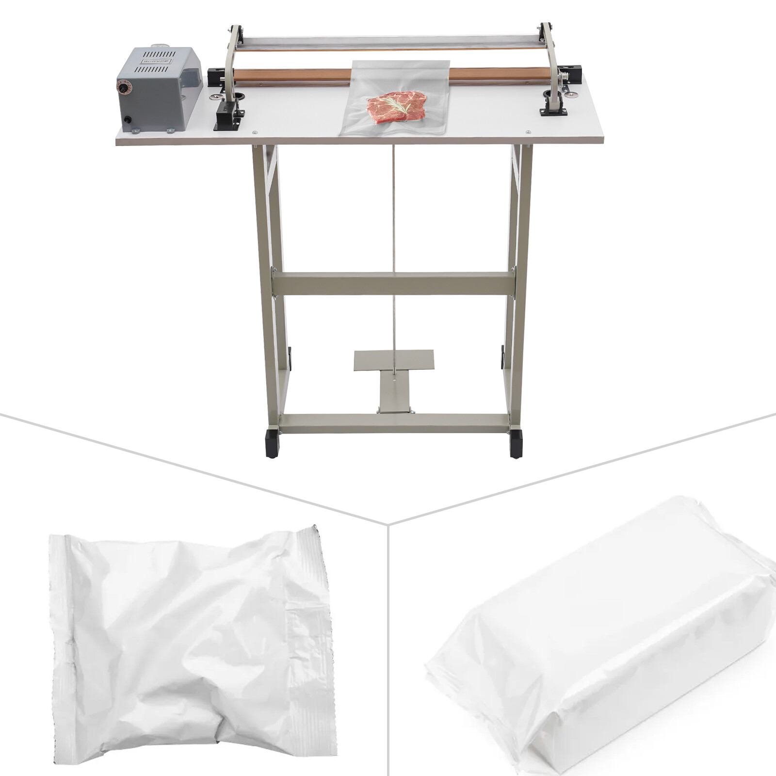 22.83″ Foot Pedal Impulse Sealer heat sealing machine Plastic Bag sealer 110V