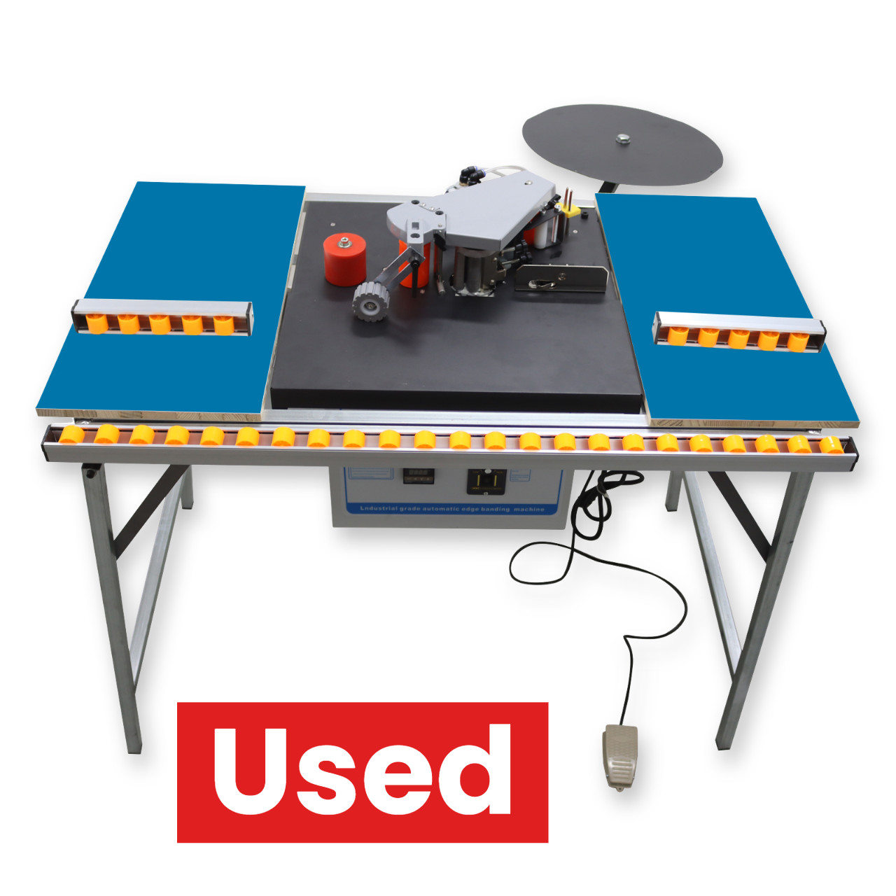 Used Tape Break Edge Banding Machine Double-sided Gluing Curve/Straight Trimming