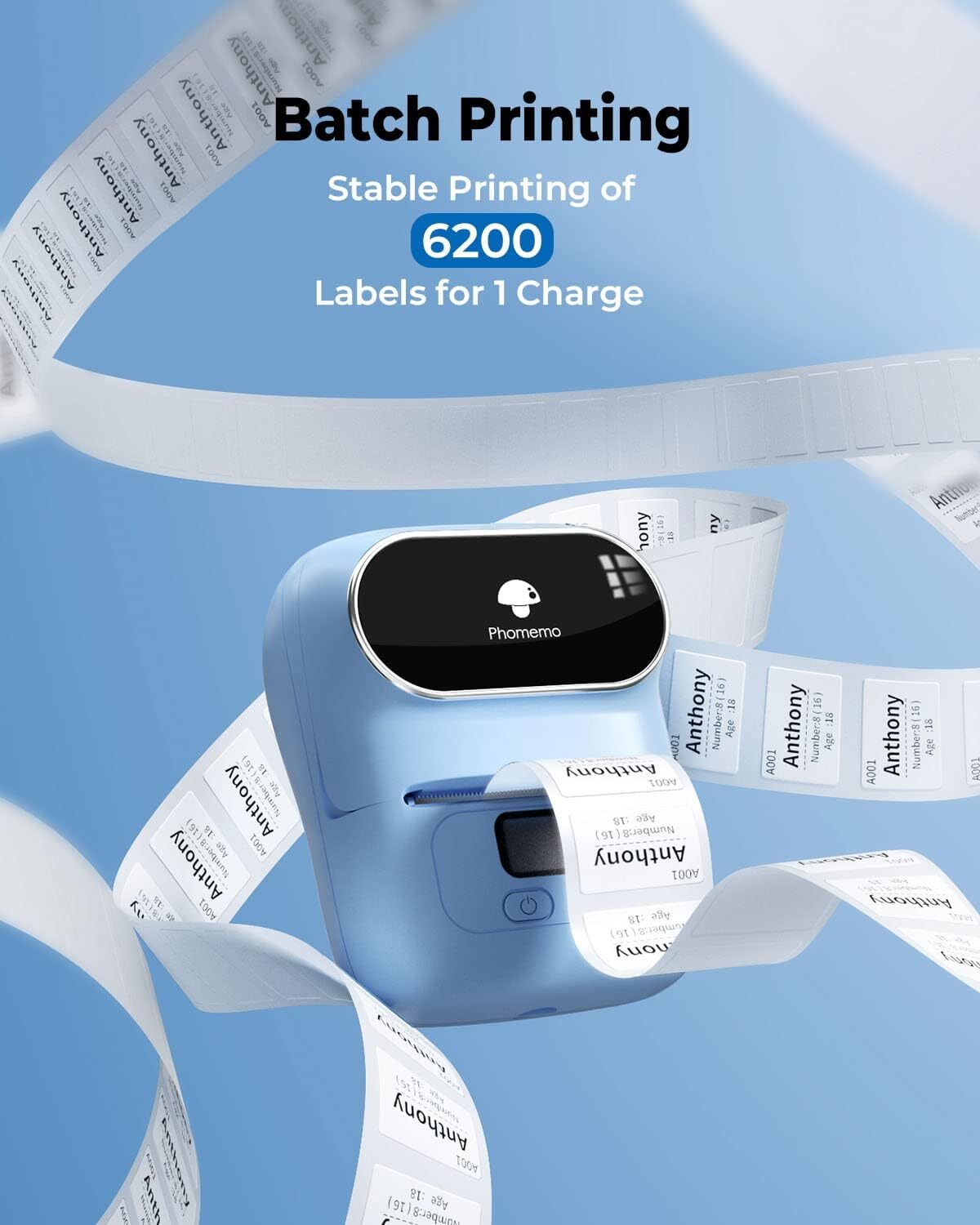 Phomemo M110 Bluetooth Label Maker Machine Portable Wireless Thermal Printer Lot