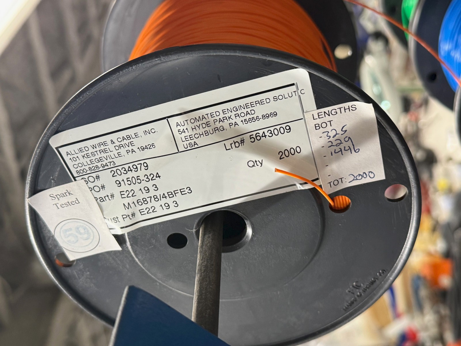 22 AWG teflon wire 19 strand MIL choice of colors, cut @25ft lengths (or more)