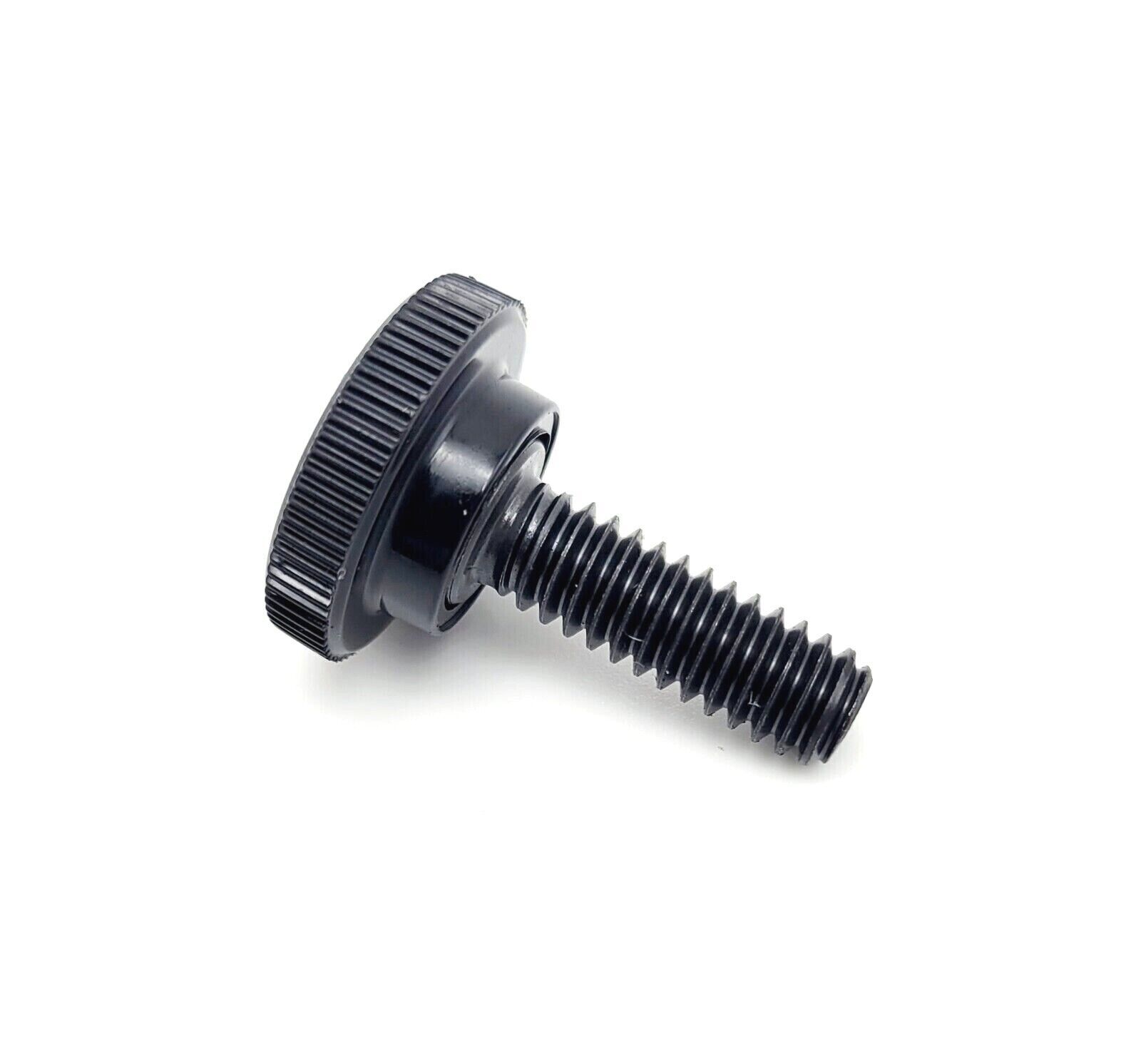 1/4″-20 x 3/4″ Knurled Thumb Screw Bolts Black Round Clamping Knob Black Oxide