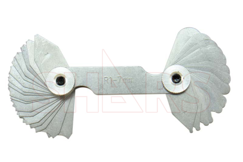 SHARS 1 – 7 MM RADIUS GAGE 32 LEAVES GAGES NEW FOR MACHINIST !