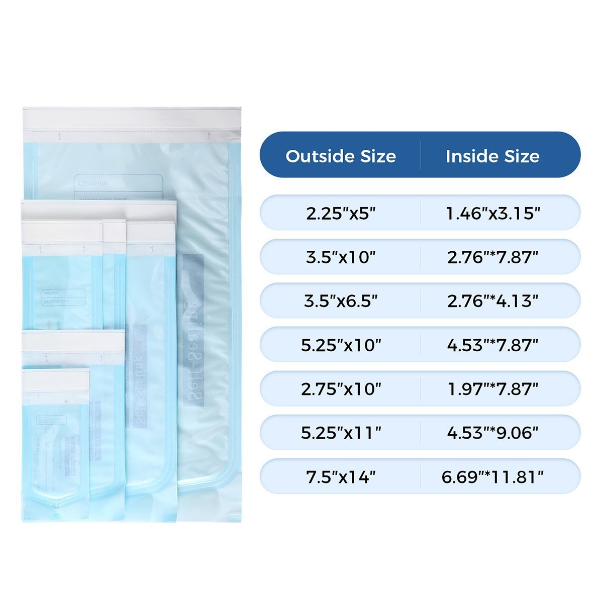 200pcs/Box Dental Self Sterilization Pouches Pouch Autoclave Sterilizer Bags