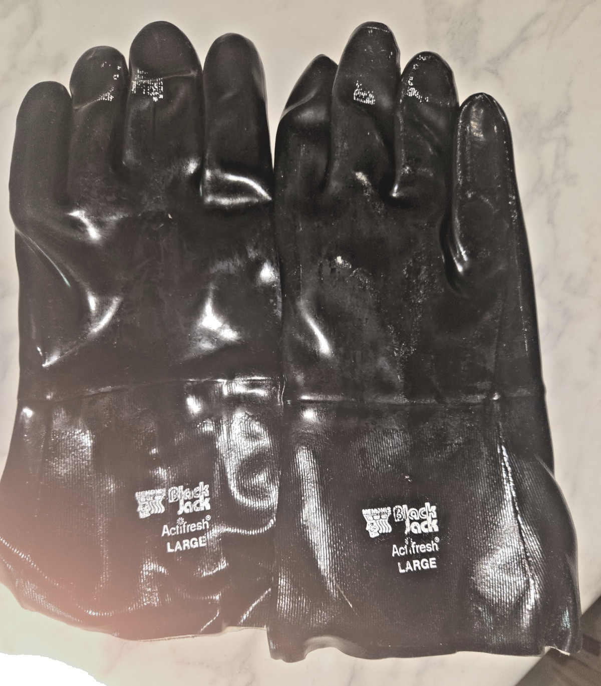 12 MEMPHIS Black Jack Neoprene Coated Men’s Industrial Work Gloves 6922 SZ LARGE