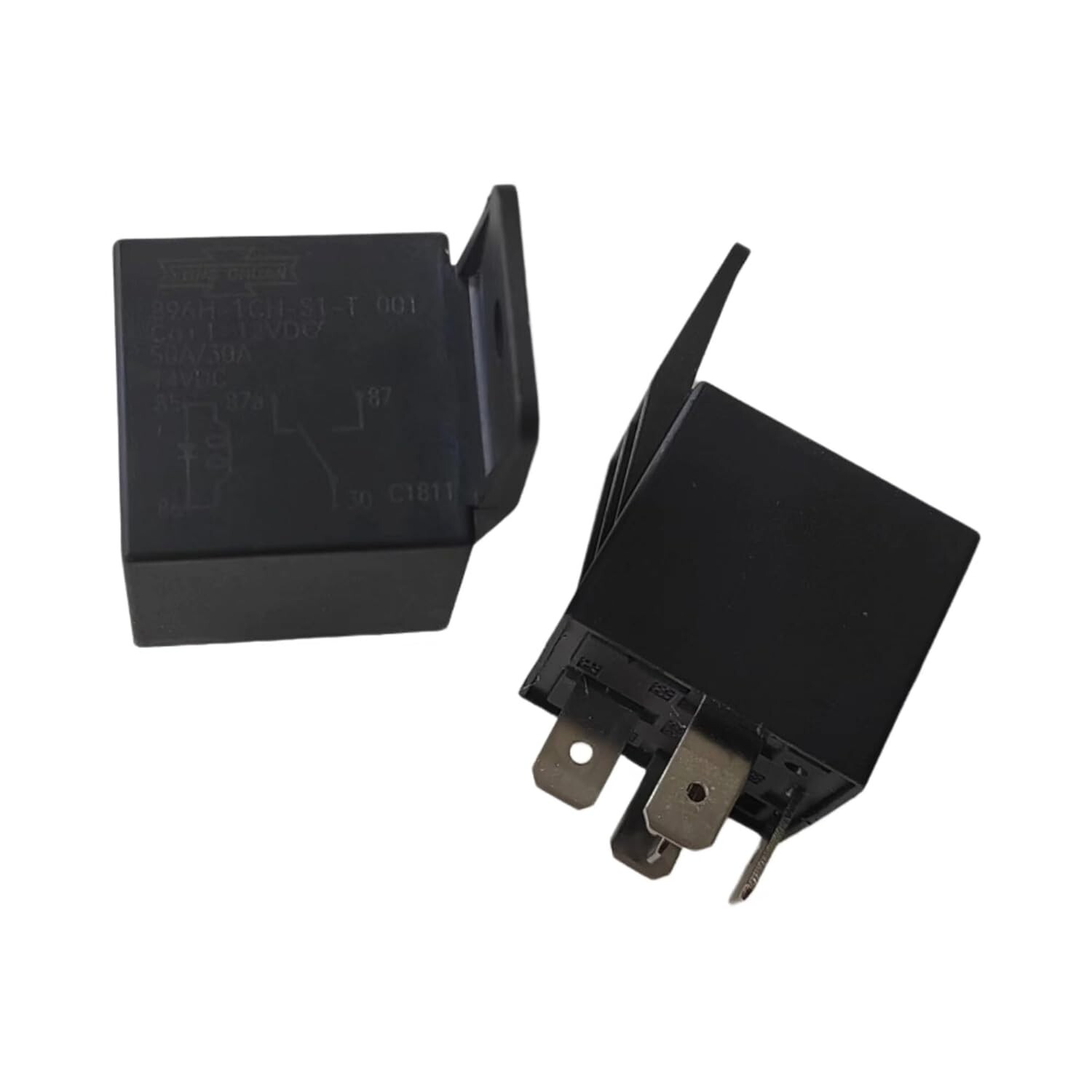 (Pack of 2) 896H-1CH-S1-T-001-12VDC 896 Series 30 A SPDT 12 VDC Sealed Flanged