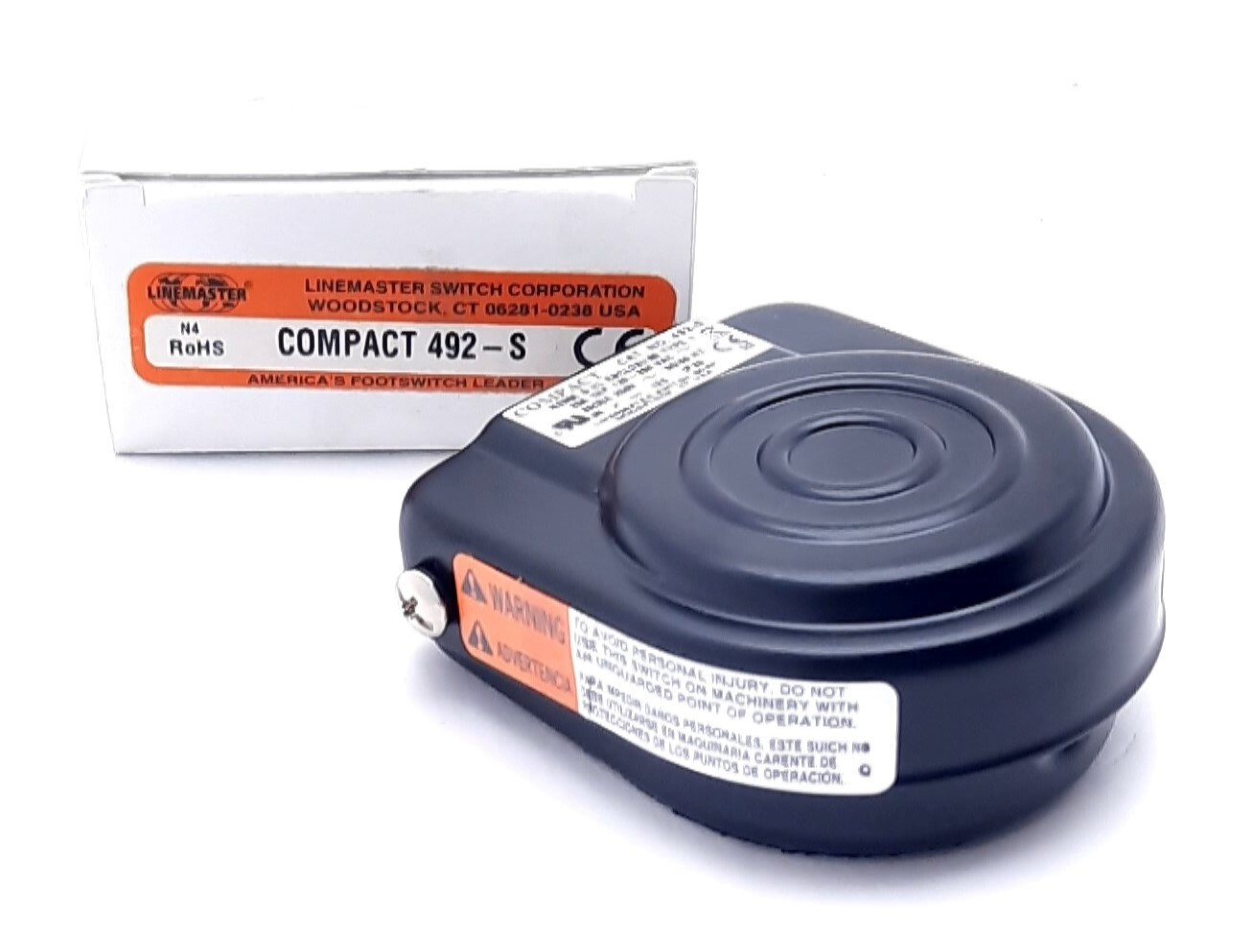 Linemaster Compact 492-S Foot Switch Momentary Spring Return SPDT 250V, 20A