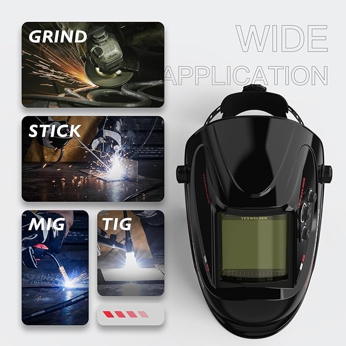 True Color Extra Large View Welding Helmet Auto Darkening Welder Helmet