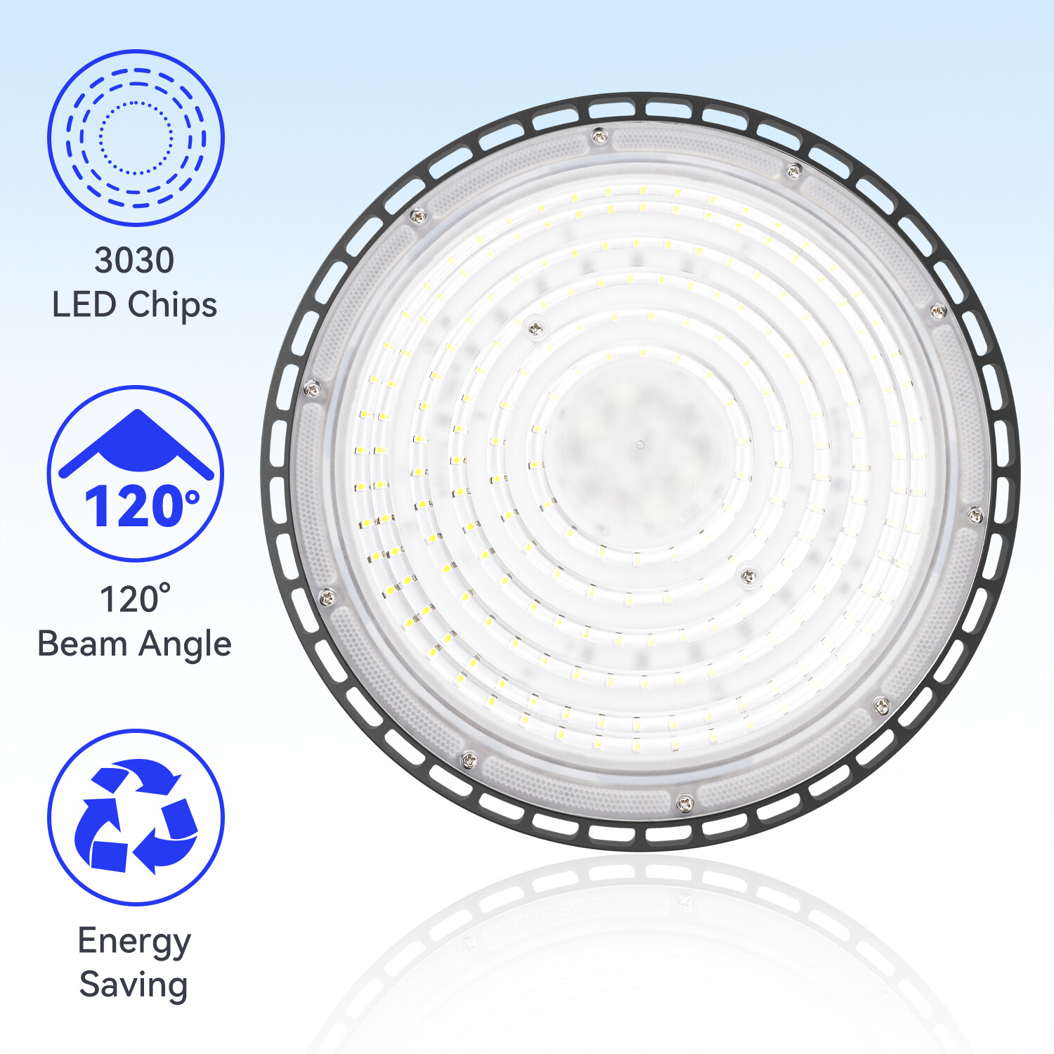 8Pack LED 200W UFO High Bay Lights Factory Shop GYM Warehouse Light Lamp Fixture