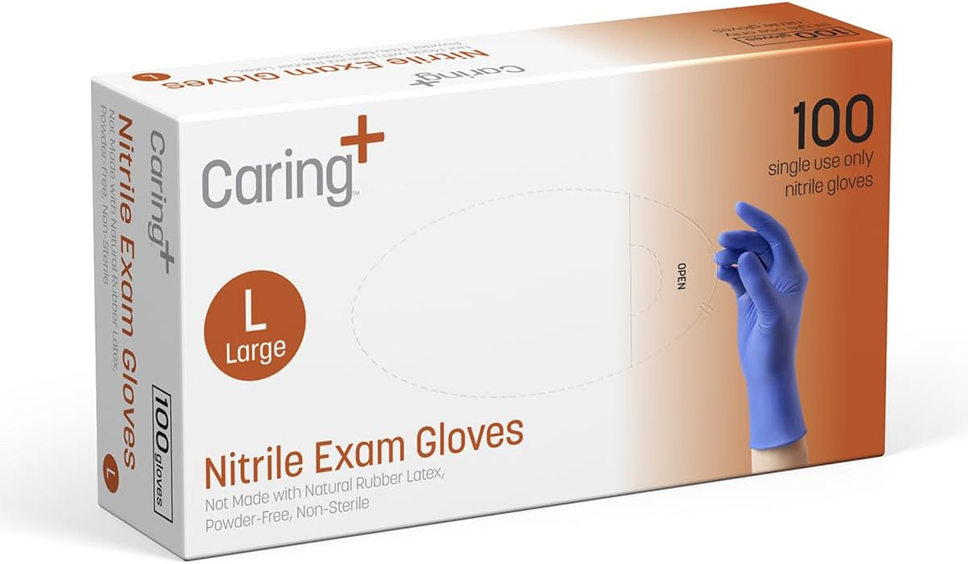 Nitrile Exam Gloves: Powder-Free, Suitable for Medical Use, Cleaning, Food Prep