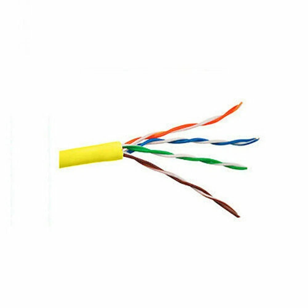 Belden 23 AWG 4 Pair U/UTP CMP-LP Box Cat 6 Yellow 1000 ft