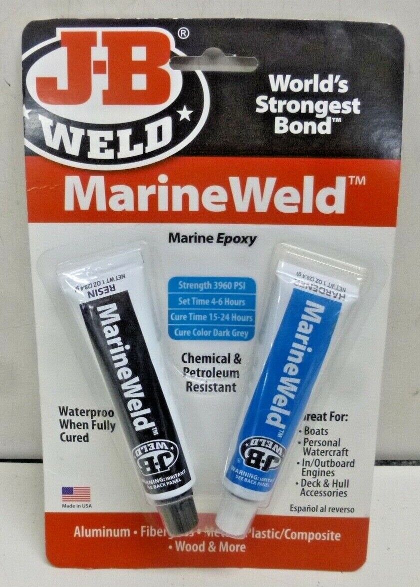 NEW! J-B WELD Epoxy Adhesive, Tube, 1.0 oz, Gray, 20 min Work Life, 8272