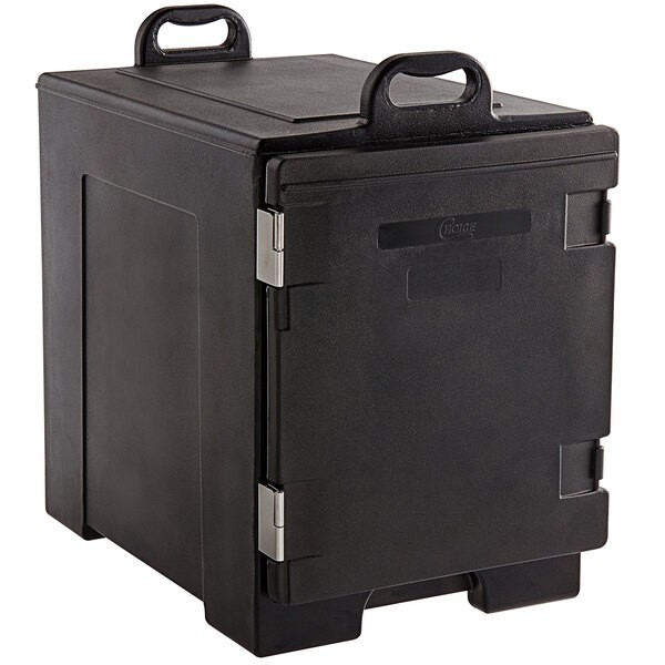 Choice Black Front Loading Insulated Food Pan Carrier-5 Full Size Pan Capacity