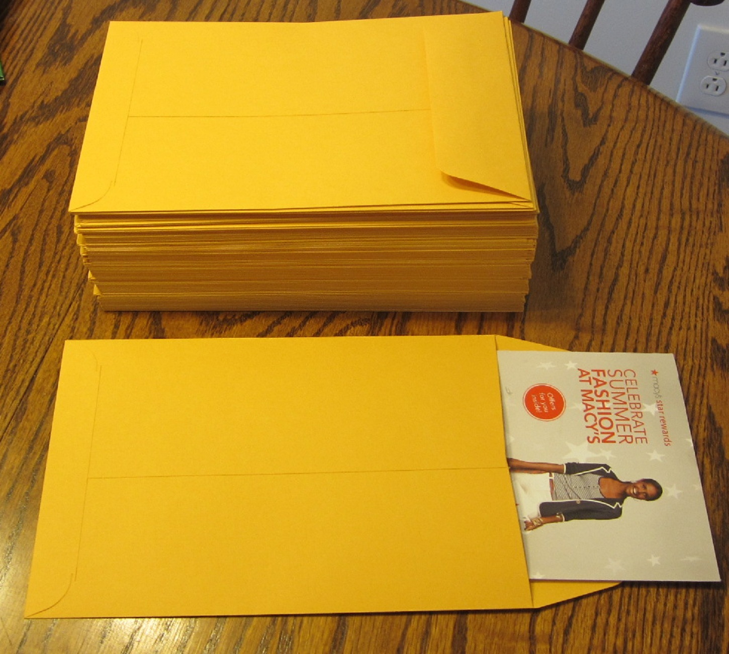 10 KRAFT CATALOG ENVELOPES 6 1/2 X 9 1/2 MAILERS WITH GUMMED FLAP 6.5″ BY 9.5″