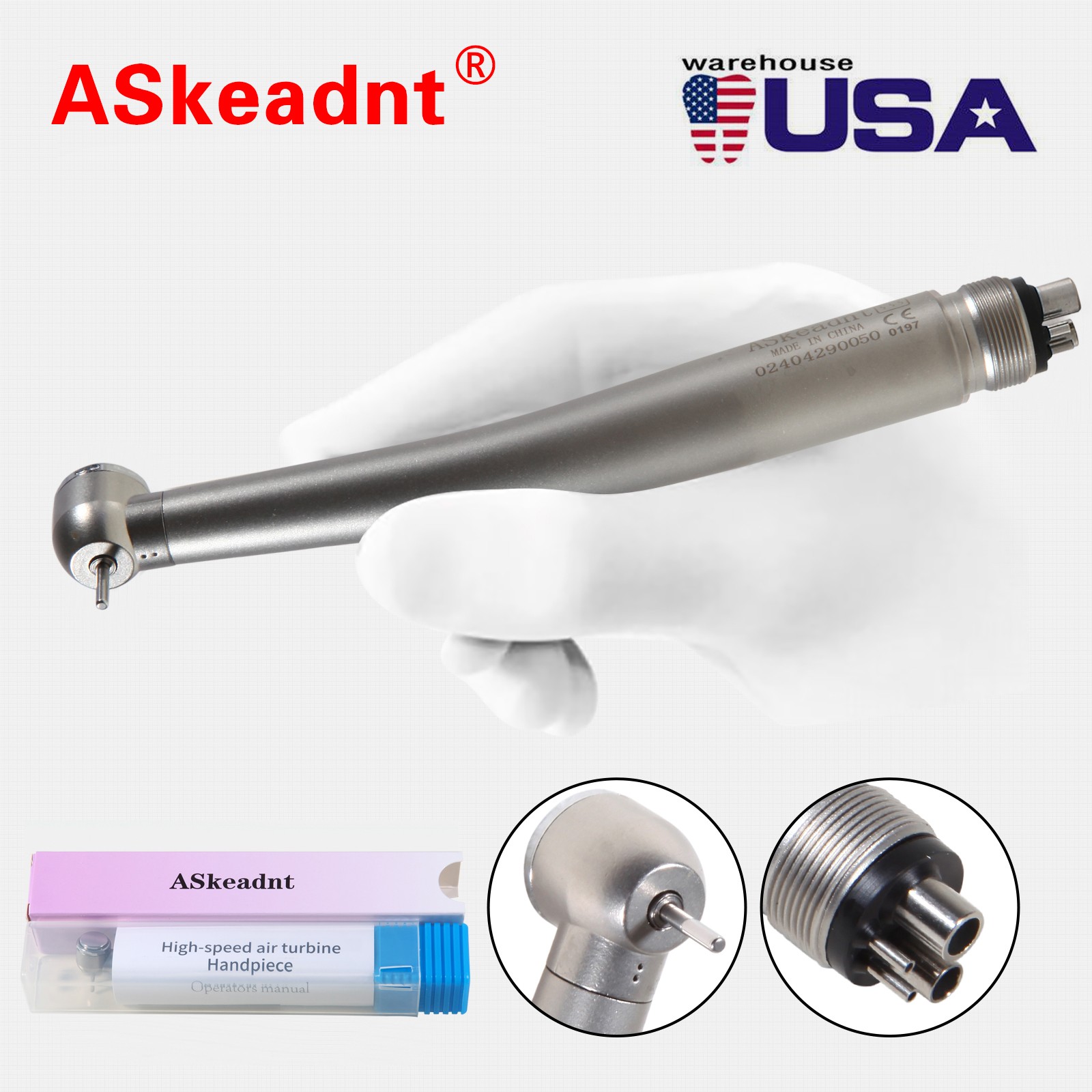 10 Yabangbang Dental High Speed Handpiece Push 3 Spray Turbine 4Hole Fit NSK KaV