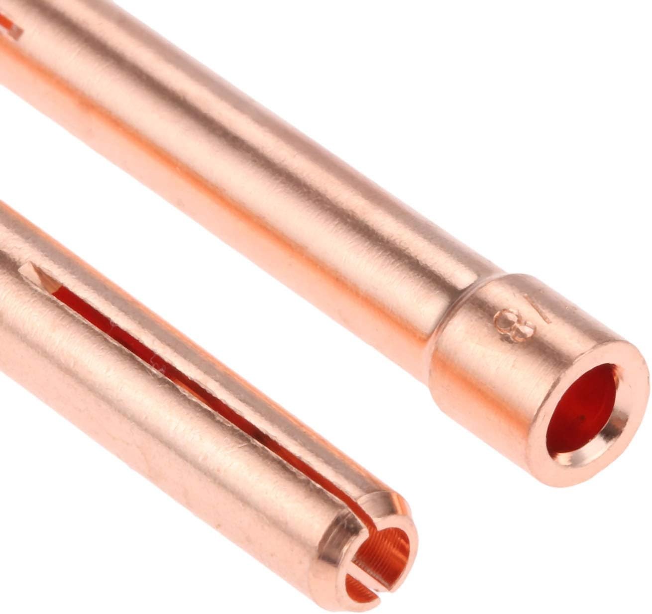 10PCS Copper 1/8″ 10N25 3.2mm TIG Collet Kit for WP17 18 26 TIG Welding Torch