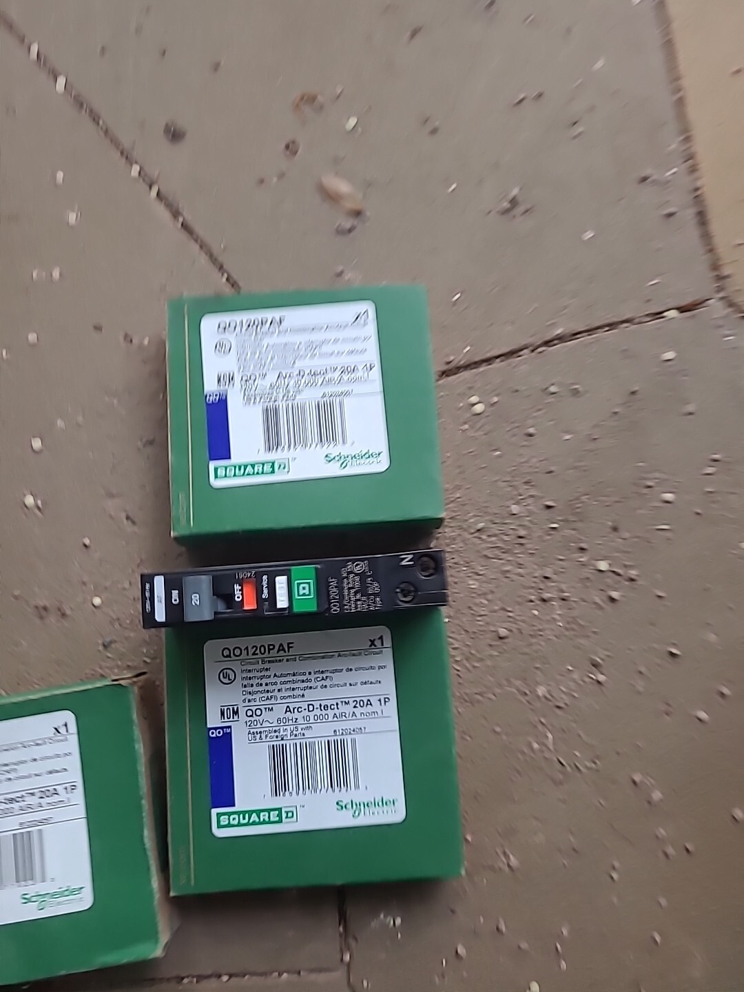 QO120PAF 20Amp 1P ARCFAULT SQUARE D BREAKER