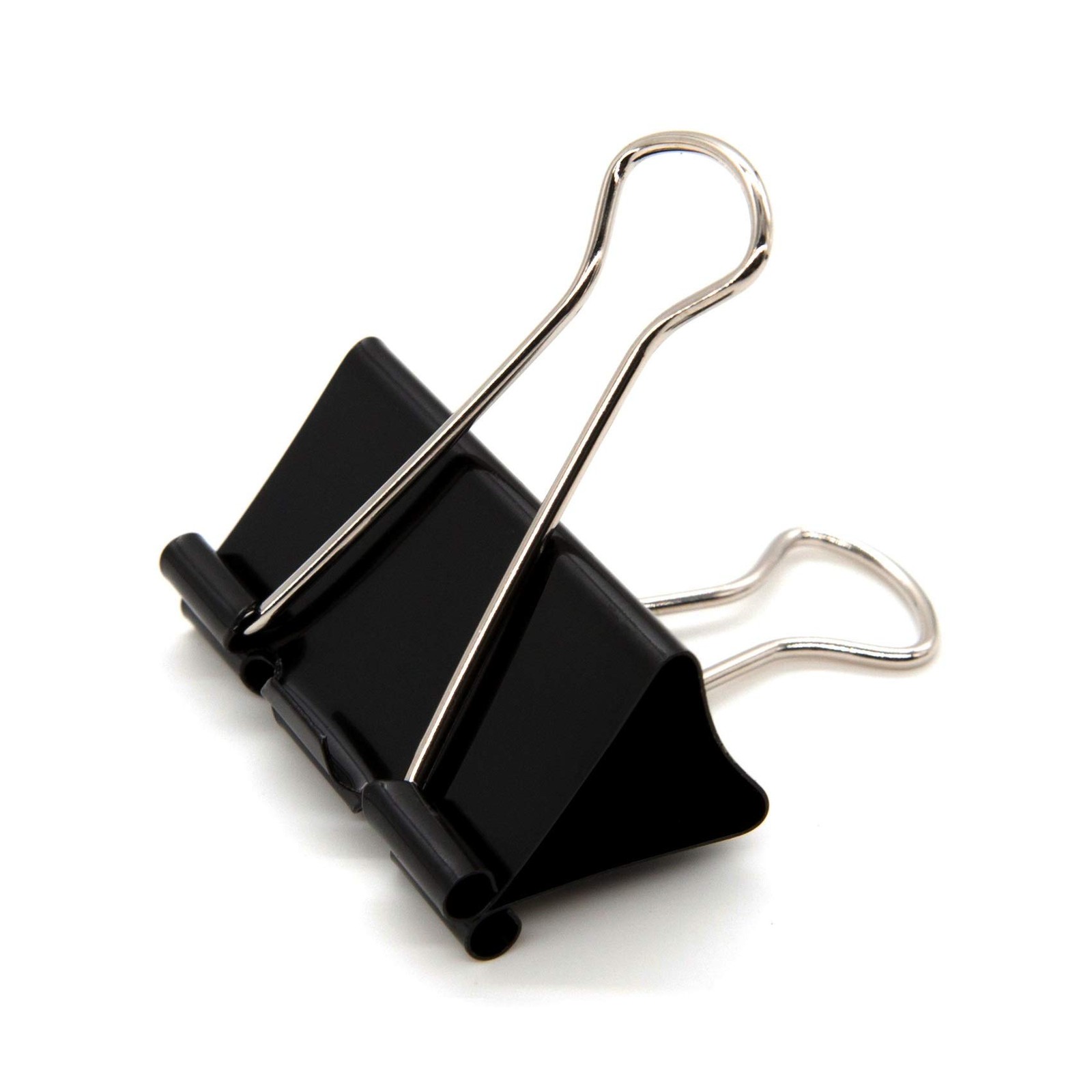 24 Pack Large Binder Clips 1.6 Inch Paper Clamps Office Supplies Black