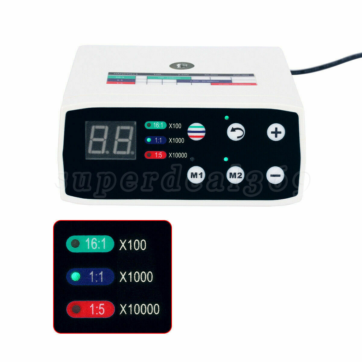 Dental Brushless LED Electric Micro Motor 1:5/1:1 Increase Handpiece for NSK MA