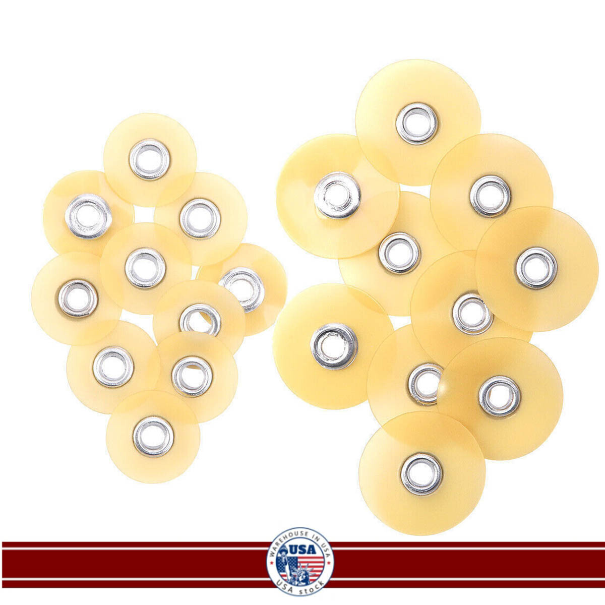 Dental Discs Finishing Polishing Discs 12.7mm Superfine +10Pcs Mandrel