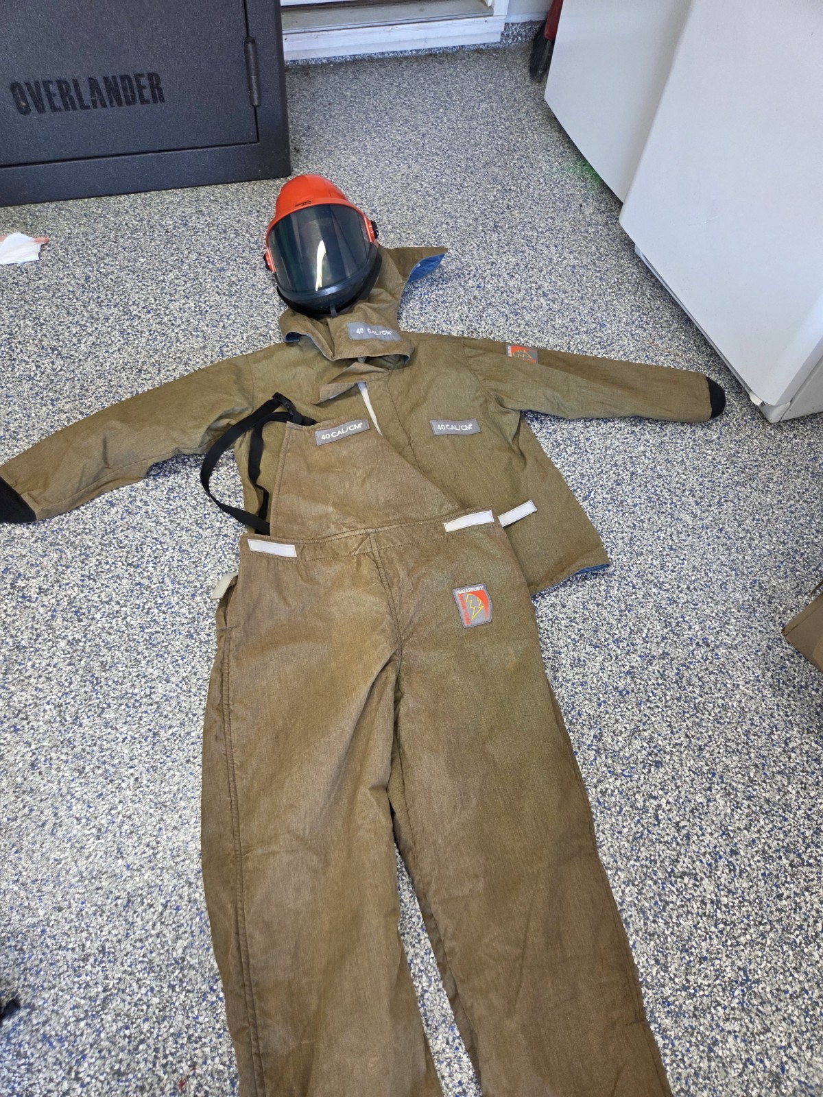 40 Cal Arc Flash Suit Kit Flip Up Hood Jacket Pants Electrical PPE 40 cal/cm2 xl