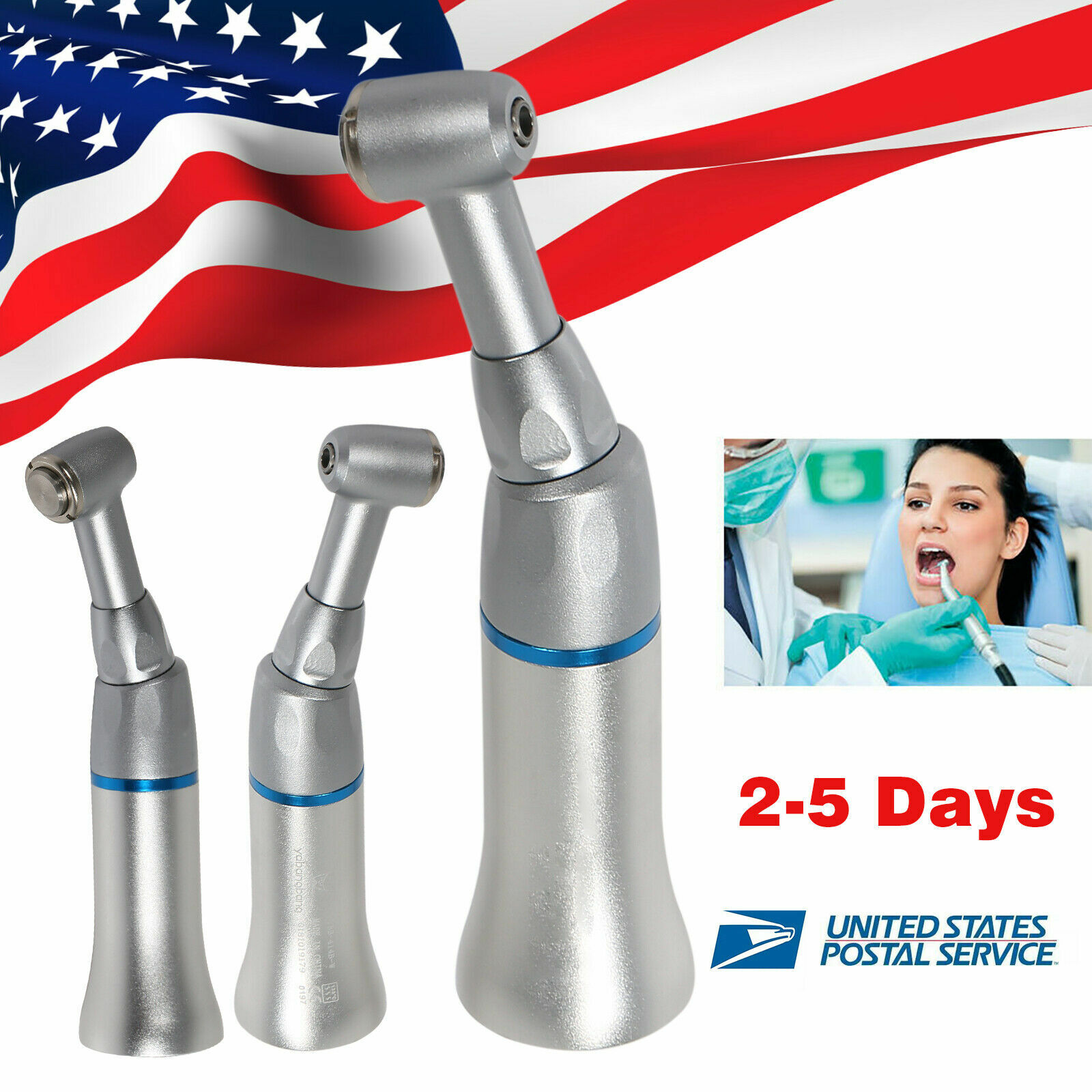 Yabang Dental Contra Angle Push Button Slow Low Speed Handpiece Fit NSK YAD