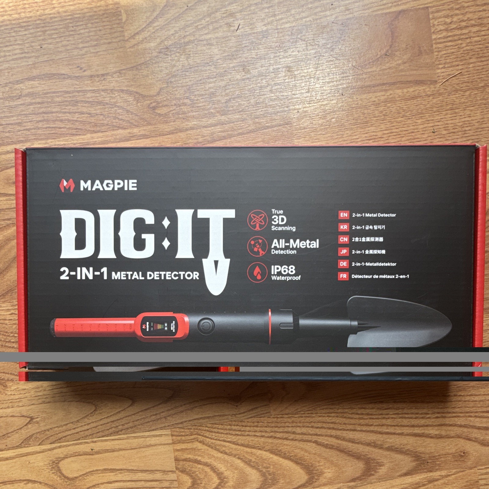 MAGPIE DIG:IT 2-in-1 Handheld Metal Detector, Waterproof, MDDIGIT1 – New