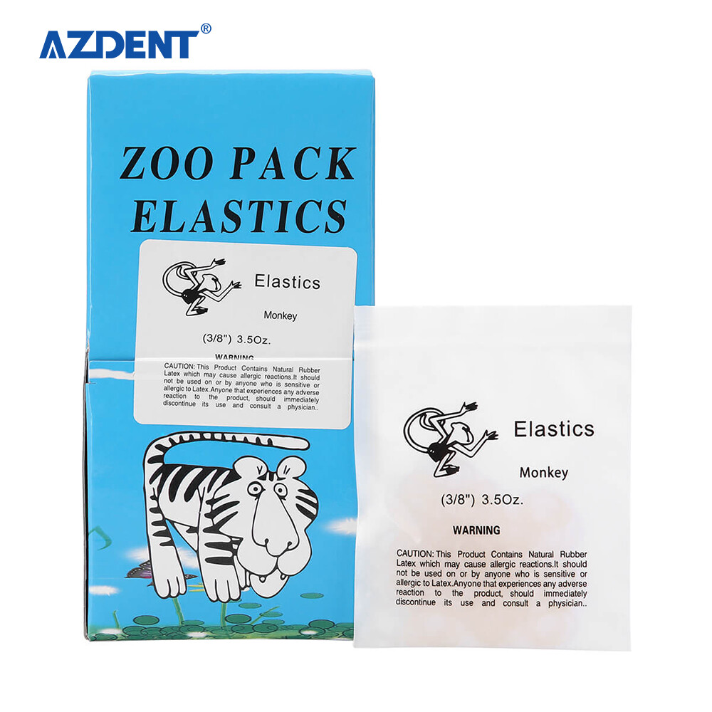 5000pcs Orthodontic Dental Elastics Band Animal images Fox Rabbit Squirrel