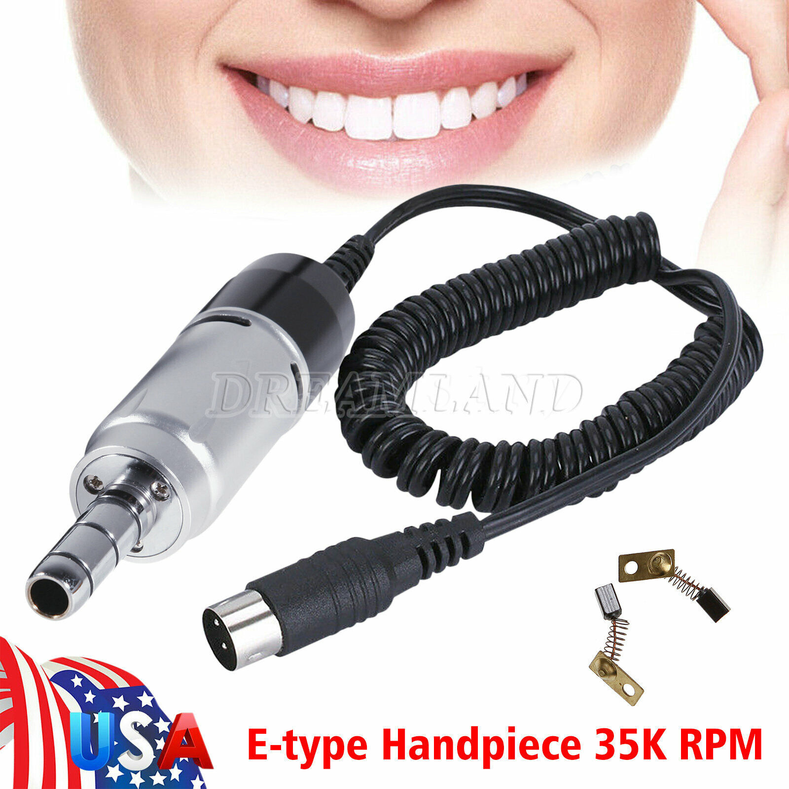 Dental Micro Motor E-Type Connector High Speed Handpiece Standard 35K rpm US